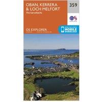 Explorer 359 Oban, Kerrera & Loch Melfort Map With Digital Version, Orange