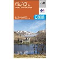 Explorer 360 Loch Awe & Inverarary Map With Digital Version, Orange