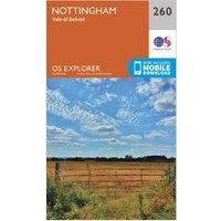 Explorer 260 Nottingham Map With Digital Version, Orange