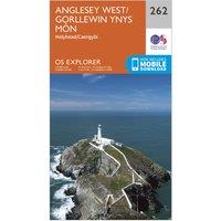 Explorer 262 Anglesey West Map With Digital Version, Orange