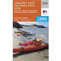 Explorer 263 Anglesey East Map With Digital Version, Orange