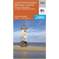 Explorer 265 Clwydian Range, Prestatyn, Mold & Ruthin Map With Digital Version, Orange