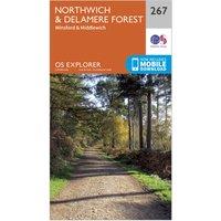 Explorer 267 Northwich & Delamere Forest Map With Digital Version, Orange