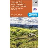 Explorer 268 Wilmslow, Macclesfield & Congleton Map With Digital Version, Orange