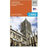 Explorer 272 Lincoln Map With Digital Version, Orange