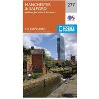 Explorer 277 Manchester & Salford Map With Digital Version, Orange