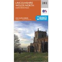 Explorer 282 Lincolnshire Wolds North Map With Digital Version, Orange