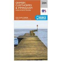 Explorer 284 Grimsby, Cleethorpes & Immingham Map With Digital Version, Orange