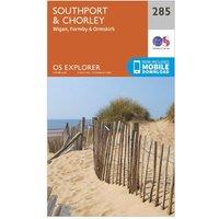 Explorer 285 Southport & Chorley Map With Digital Version, Orange