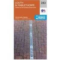 Explorer 283 Louth & Mablethorpe Map With Digital Version, Orange