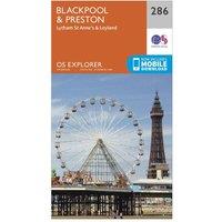 Explorer 286 Blackpool & Preston Map With Digital Version, Orange