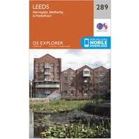 Explorer 289 Leeds Map With Digital Version, Orange