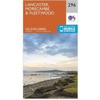 Explorer 296 Lancaster, Morecambe & Fleetwood Map With Digital Version, Orange