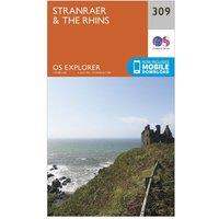 Explorer 309 Stranrear & The Rhins Map With Digital Version, Orange