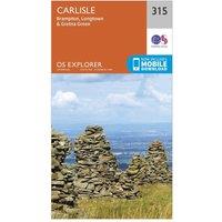 Explorer 315 Carlisle Map With Digital Version, Orange