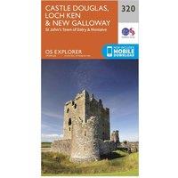 Explorer 320 Castle Douglas, Loch Ken & New Galloway Map With Digital Version, Orange