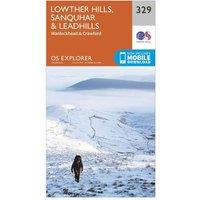 Explorer 329 Lowther Hills, Sanquhar & Leadhills Map With Digital Version, Orange