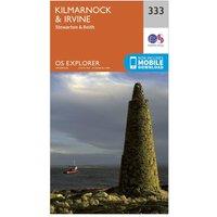 Explorer 333 Kilmarnock & Irvine Map With Digital Version, Orange