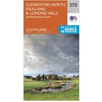 Explorer 370 Glenrothes North, Falkland & Lomond Hills Map With Digital Version, Orange