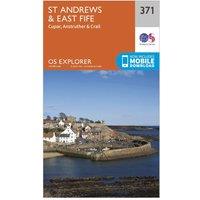 Explorer 371 St Andrews & East Fife Map With Digital Version, Orange