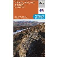Explorer 389 Forfar, Brechin & Edzell Map With Digital Version, Orange