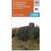 Explorer 396 Stonehaven, Inverbervie & Laurencekirk Map With Digital Version, Orange