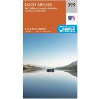 Explorer 399 Loch Arkaig Map With Digital Version, Orange