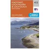 Explorer 413 Knoydart, Loch Hourn & Loch Duich Map With Digital Version, Orange