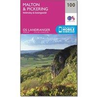 Landranger 100 Malton & Pickering, Helmsley & Easingwold Map With Digital Version, Pink