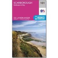 Landranger 101 Scarborough, Bridlington & Filey Map With Digital Version, Pink