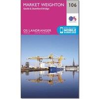 Landranger 106 Market Weighton, Goole & Stamford Bridge Map With Digital Version, Pink