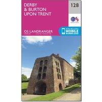 Landranger 128 Derby & Burton upon Trent Map With Digital Version, Pink