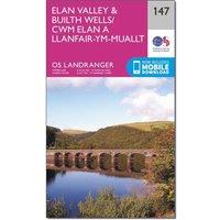 Landranger 147 Elan Valley & Builth Wells Map With Digital Version, Pink