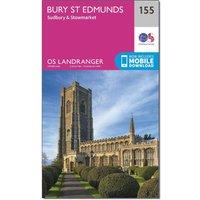 Landranger 155 Bury St Edmunds Map, Pink