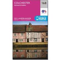 Landranger 168 Colchester Map, Pink