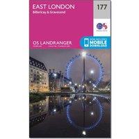 Landranger 177 East London, Billericay & Gravesend Map With Digital Version, Pink
