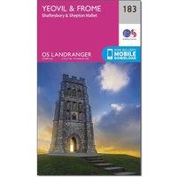 Landranger 183 Yeovil & Frome Map With Digital Version, Pink