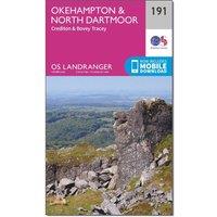Landranger 191 Okehampton & North Dartmoor Map, Pink