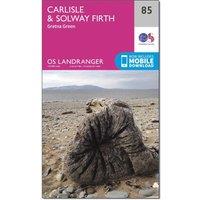 Landranger 85 Carlisle & Solway Firth, Gretna Green Map With Digital Version, Pink