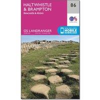 Landranger 86 Haltwhistle & Brampton, Bewcastle & Alston Map With Digital Version, Pink