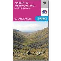 Landranger 91 Appleby-in-Westmorland Map With Digital Version, Pink