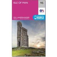 Landranger 95 Isle of Man Map With Digital Version, Pink