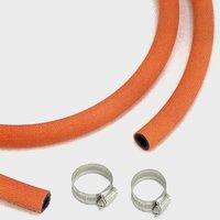 Gas Hose & 2 Clips, Orange
