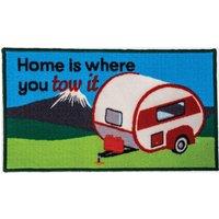 'Home Is Where You Park It' Mat, Multi Coloured