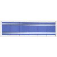 7-Pole Wooden Windbreak, Blue
