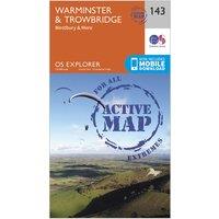 Explorer Active 143 Warminster & Trowbridge Map With Digital Version, Orange