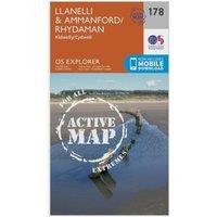 Explorer Active 178 Llanelli & Ammanford Map With Digital Version, Orange
