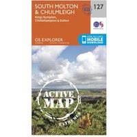 Explorer Active 127 South Molton & Chulmleigh Map With Digital Version, Orange