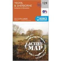 Explorer Active 129 Yeovil & Sherbourne Map With Digital Version, Orange