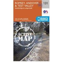Explorer Active 131 Romsey, Andover & Test Valley Map With Digital Version, Orange